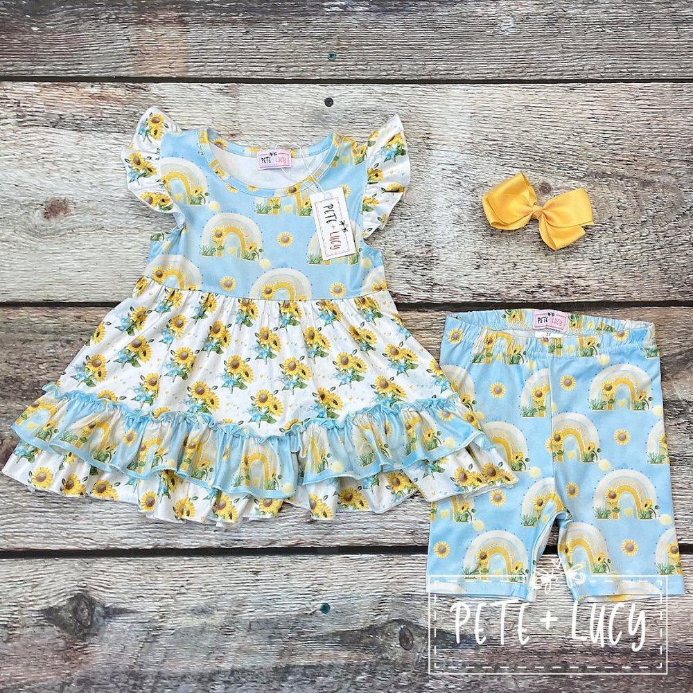 Happy Sunflower Short Set